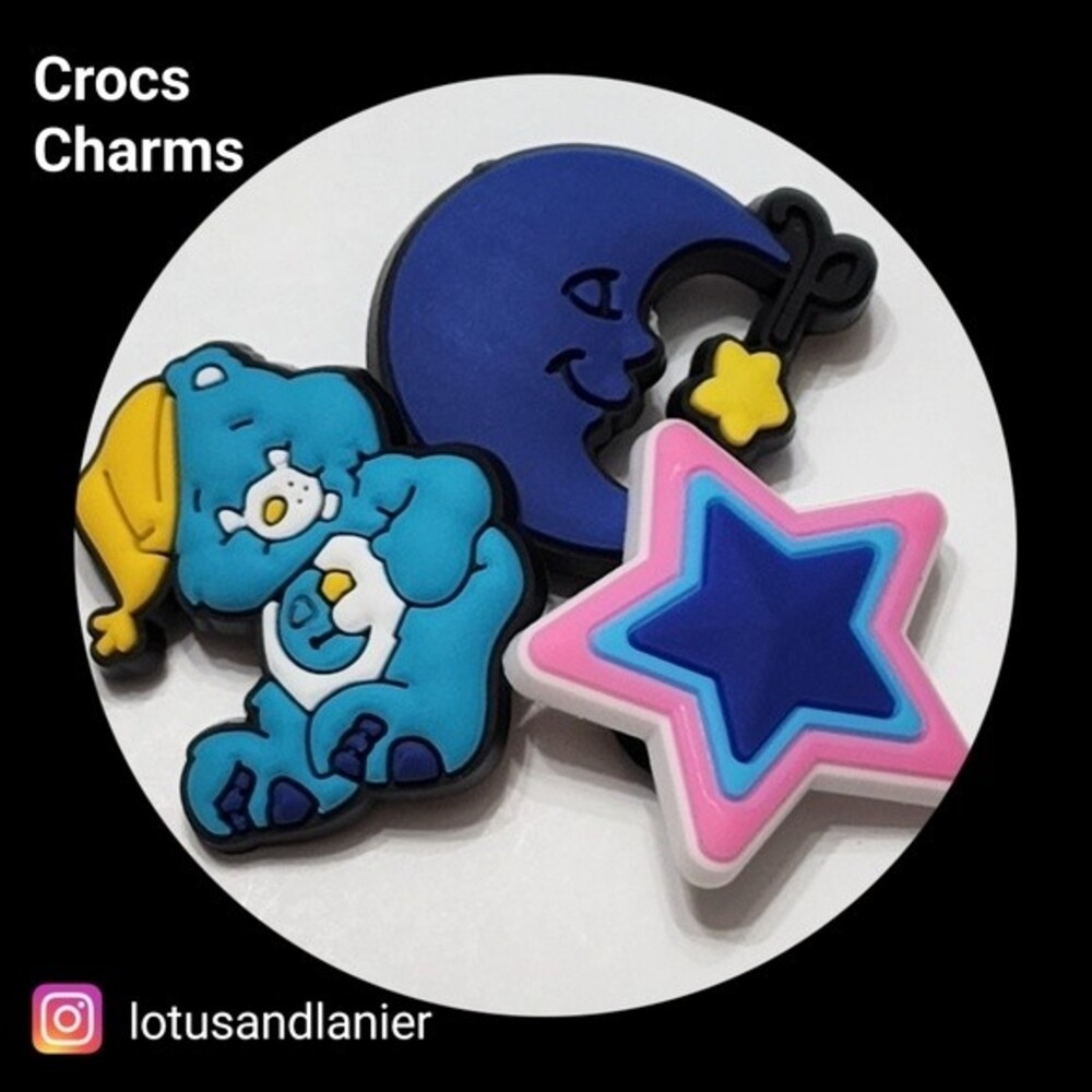Shoe Charms  "Carebear " Set of 3
